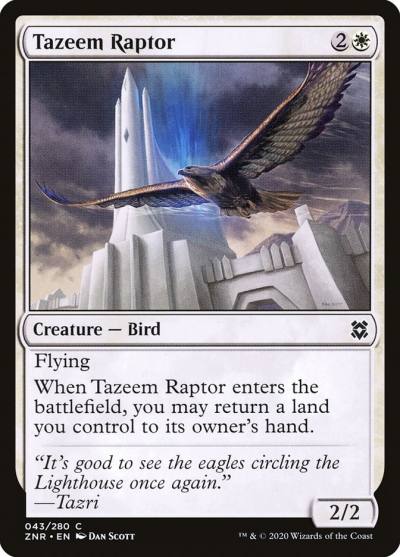 Tazeem Raptor 43 Zendikar Rising Magic card