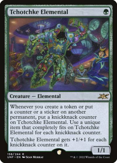 Tchotchke Elemental UNF-158 Unfinity Magic card