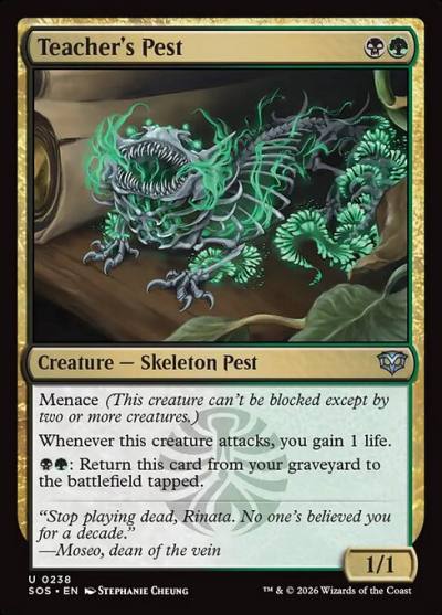 Teacher's Pest SOS-238 Secrets of Strixhaven Magic card