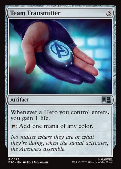 Team Transmitter MSC-573 Marvel Super Heroes Commander Magic card