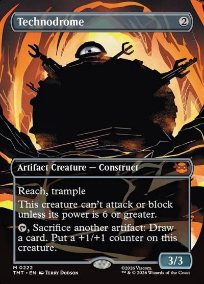 Technodrome TMT-222 Teenage Mutant Ninja Turtles Magic card