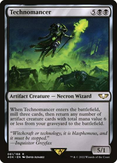 Technomancer 40K-61 Warhammer 40,000 Commander Magic card