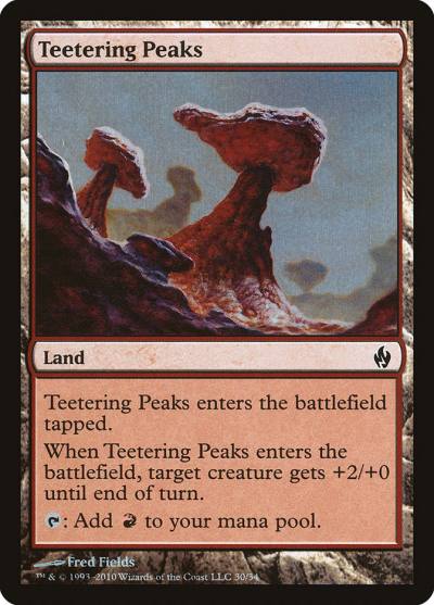 Teetering Peaks PD2-30 Premium Deck Series: Fire and Lightning Magic card