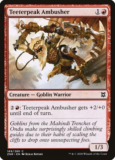 Teeterpeak Ambusher 169 Zendikar Rising Magic card