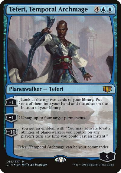 Teferi, Temporal Archmage OC14-19 Commander 2014 Oversized Magic card