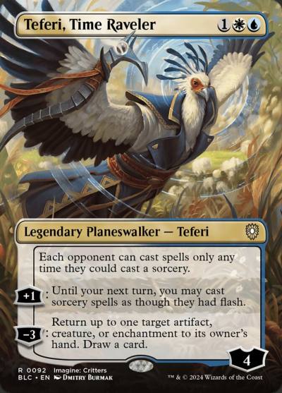 Teferi, Time Raveler BLC-92 Bloomburrow Commander Magic card