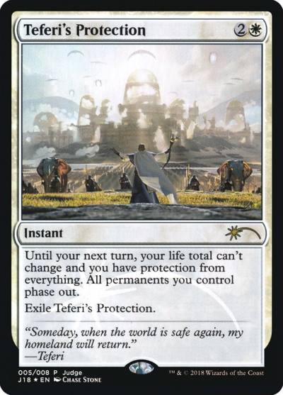 Teferi's Protection J18-5 Judge Gift Cards 2018 Magic card
