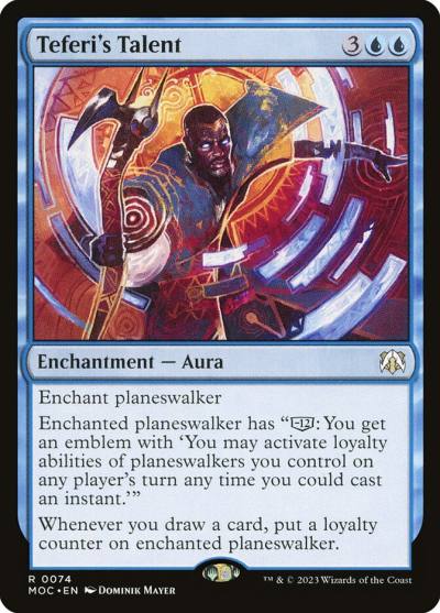 Teferi's Talent MOC-74 March of the Machine Commander Magic card