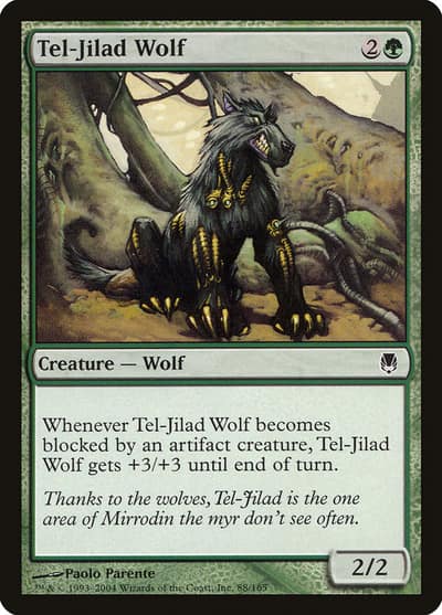 Tel-Jilad Wolf 88 Darksteel Magic card