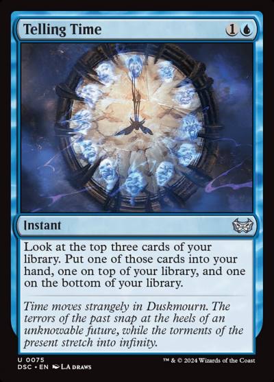 Telling Time DSC-75 Duskmourn: House of Horror Commander Magic card