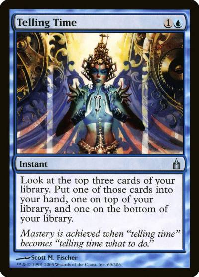Telling Time RAV-69 Ravnica: City of Guilds Magic card