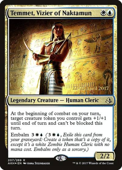 Temmet, Vizier of Naktamun PAKH-207S Amonkhet Promos Magic card