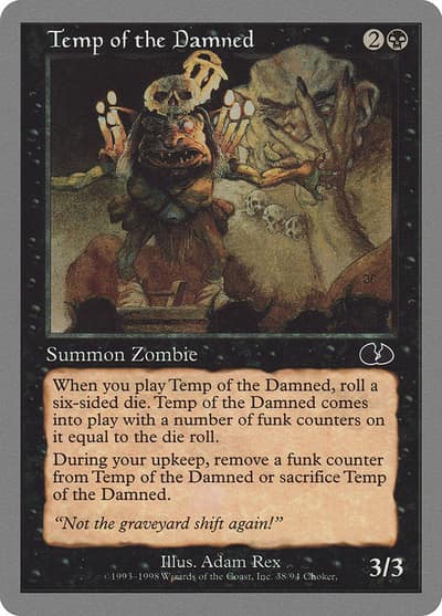 Temp of the Damned 38 Unglued Magic card