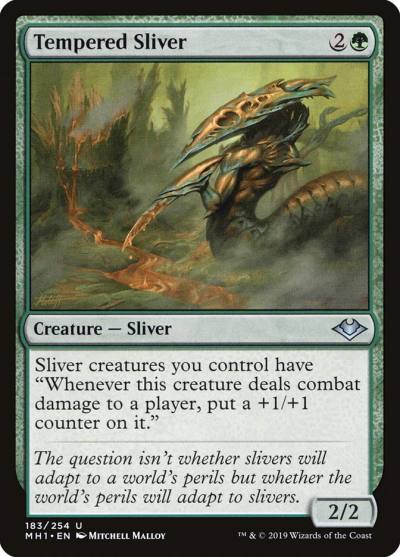 Tempered Sliver MH1-183 Modern Horizons Magic card