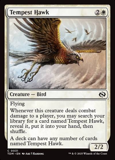 Tempest Hawk TDM-31 Tarkir: Dragonstorm Magic card