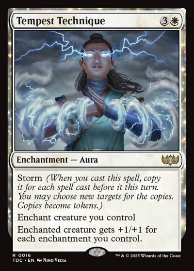 Tempest Technique TDC-16 Tarkir: Dragonstorm Commander Magic card
