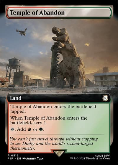 Temple of Abandon PIP-516 Fallout Magic card