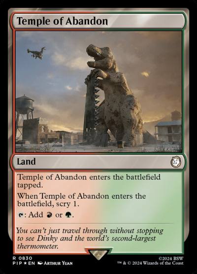 Temple of Abandon PIP-830 Fallout Magic card
