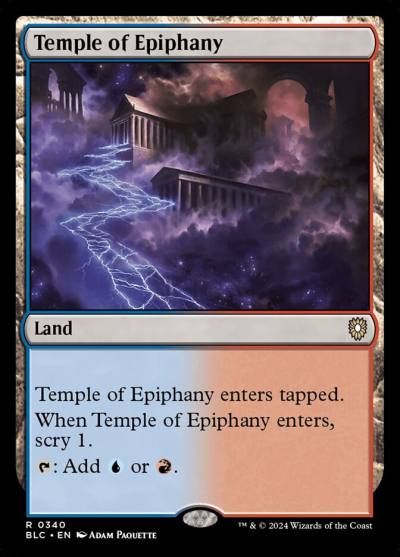 Temple of Epiphany BLC-340 Bloomburrow Commander Magic card