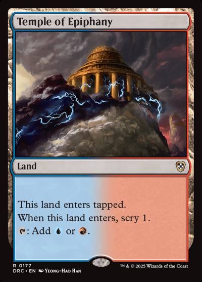 Temple of Epiphany DRC-177 Aetherdrift Commander Magic card