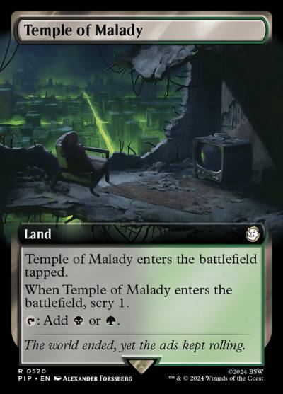 Temple of Malady PIP-520 Fallout Magic card