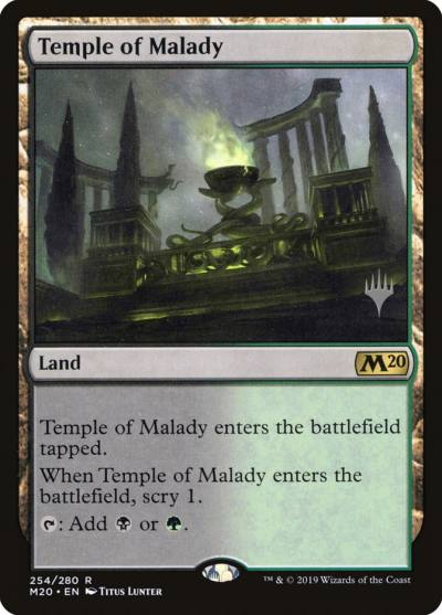 Temple of Malady PM20-254P Core Set 2020 Promos Magic card