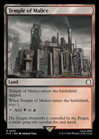 Temple of Malice PIP-307 Fallout Magic card