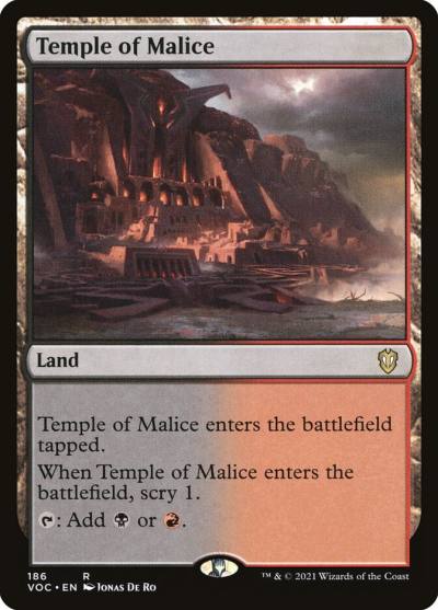 Temple of Malice VOC-186 Crimson Vow Commander Magic card