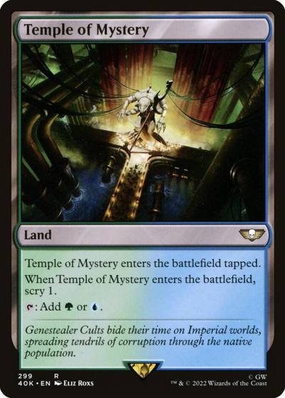 Temple of Mystery 40K-299 Warhammer 40,000 Commander Magic card