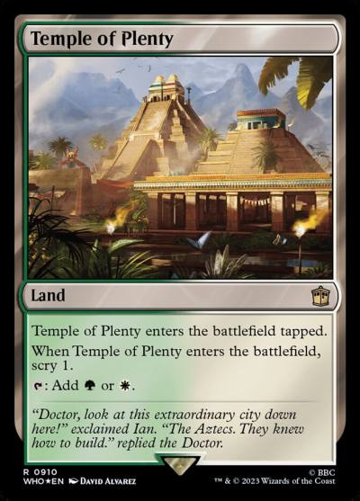 Temple of Plenty WHO-910 Doctor Who Magic card
