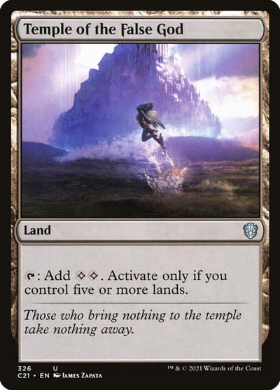 Temple of the False God C21-326 Commander 2021 Magic card