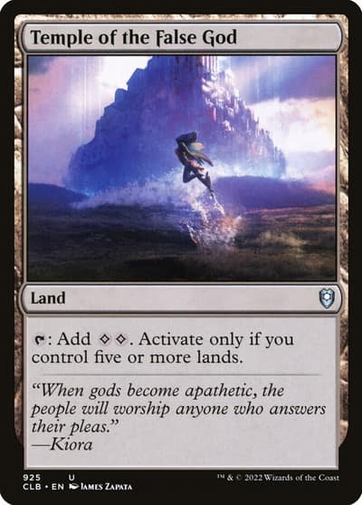 Temple of the False God CLB-925 Commander Legends: Battle for Baldur's Gate Magic card