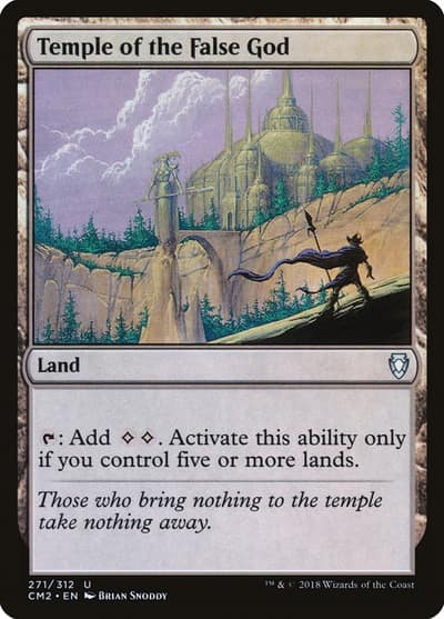Temple of the False God CM2-271 Commander Anthology Volume II Magic card