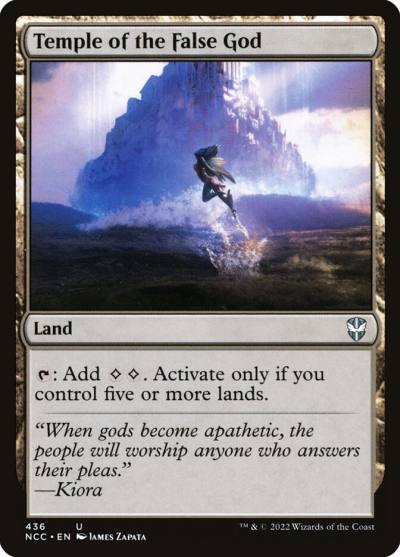 Temple of the False God NCC-436 New Capenna Commander Magic card
