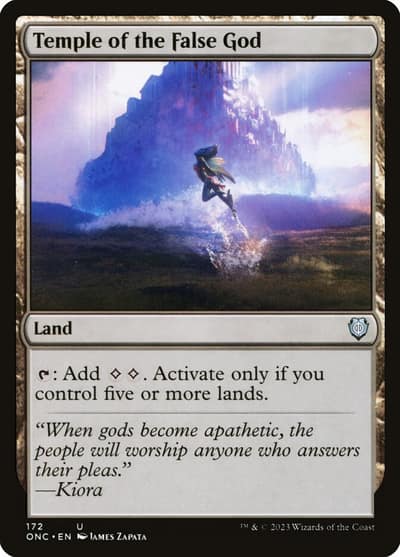 Temple of the False God ONC-172 Phyrexia: All Will Be One Commander Magic card