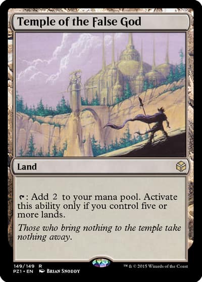 Temple of the False God PZ1-149 Legendary Cube Prize Pack Magic card