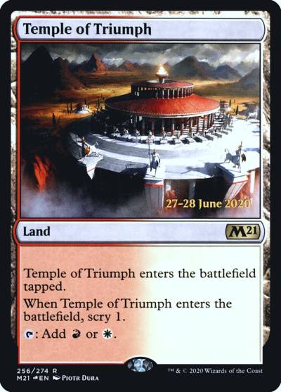 Temple of Triumph PM21-256S Core Set 2021 Promos Magic card