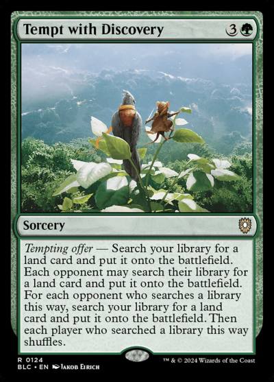 Tempt with Discovery BLC-124 Bloomburrow Commander Magic card