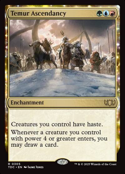Temur Ascendancy TDC-305 Tarkir: Dragonstorm Commander Magic card