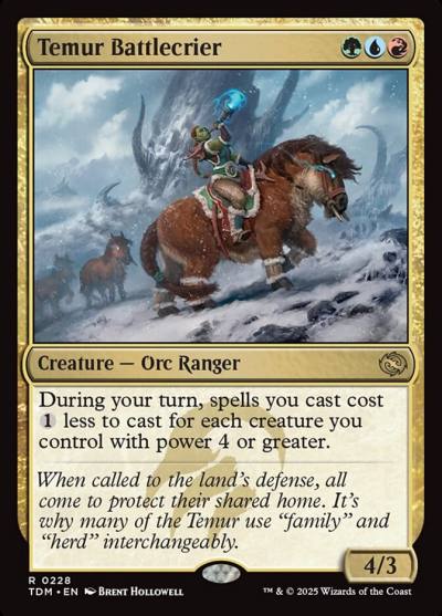 Temur Battlecrier TDM-228 Tarkir: Dragonstorm Magic card