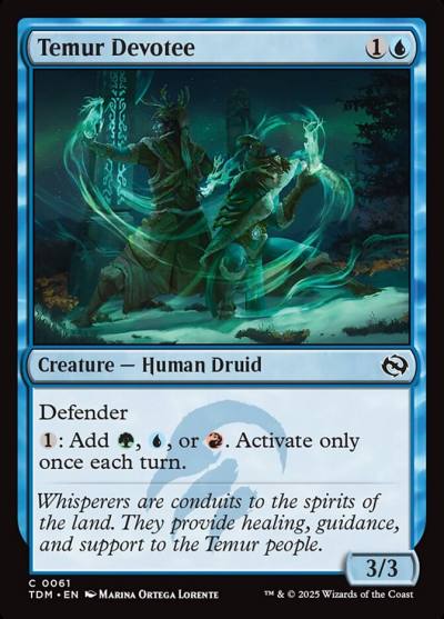Temur Devotee TDM-61 Tarkir: Dragonstorm Magic card