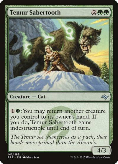 Temur Sabertooth FRF-141 Fate Reforged Magic card