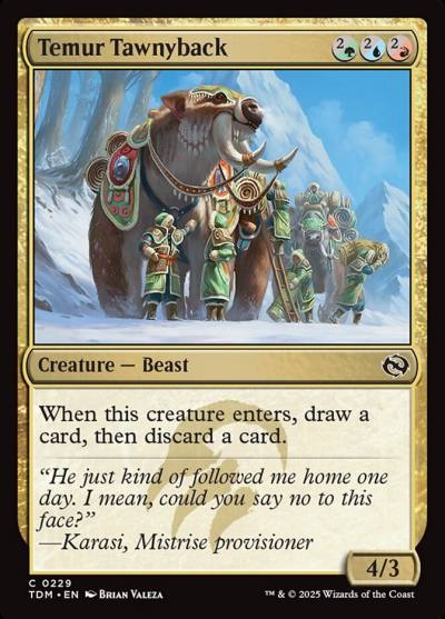 Temur Tawnyback 229 Tarkir: Dragonstorm Magic card