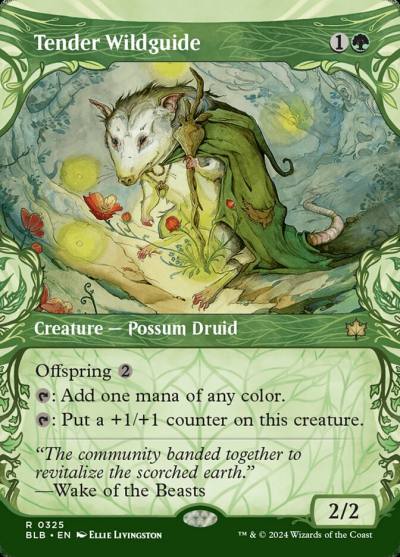 Tender Wildguide BLB-325 Bloomburrow Magic card