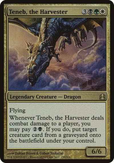 Teneb, the Harvester OCMD-230 Commander 2011 Oversized Magic card