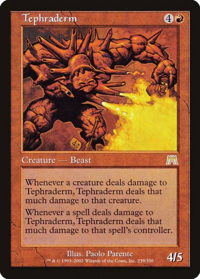 Tephraderm 239 Onslaught Magic card