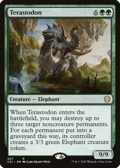 Terastodon C21-207 Commander 2021 Magic card