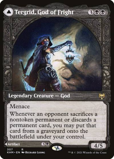 Tergrid, God of Fright // Tergrid's Lantern KHM-307 Kaldheim Magic card