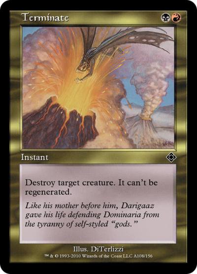 Terminate TD0-A108 Magic Online Theme Decks Magic card