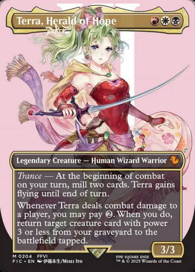 Terra, Herald of Hope FIC-204 Final Fantasy Commander Magic card